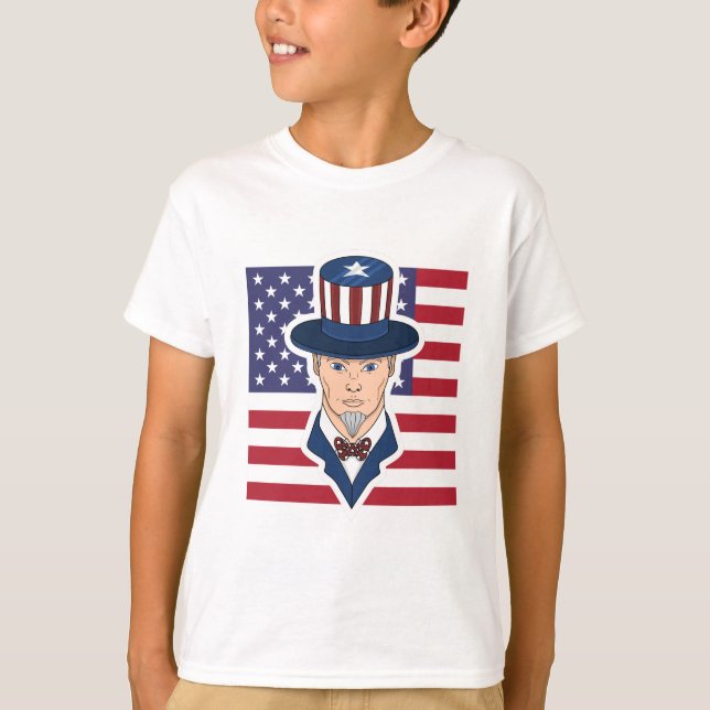Camiseta Tio Sam Cartoon (Frente)