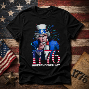 Camiseta Tio Sam Dia da Independência 1776