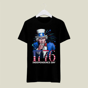 Camiseta Tio Sam Dia da Independência 1776