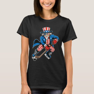 Camiseta Tio Sam Hóquei Bandeira Americana EUA Esporte 4 De