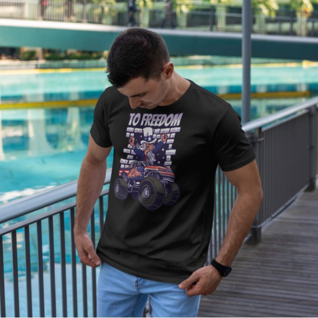 Camiseta Tio Sam Liberdade Engraçado (Criador carregado)