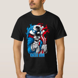 Camiseta Tio Sam morto - Um Twist de Halloween Patriótico