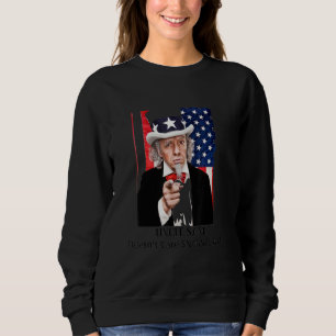 Camiseta Tio Sam Não Liga Flocos de Neve Bandeira Americana
