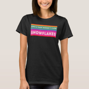 Camiseta TIO SAM NÃO SE IMPORTA COM SNOWFLAKES ENGRAÇADO am