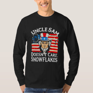 Camiseta TIO SAM NÃO SE IMPORTA SNOWFLAKES Engraçado Americ