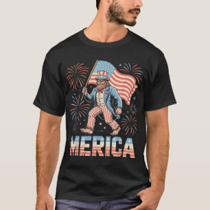 Camiseta Tio Sam Pé Grande Patriótico 4 De Julho Orgulho EU