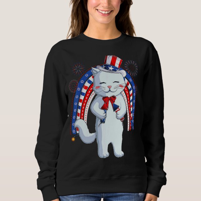 Camiseta Tio Sam Que Nós Bandeiras Quarto, 4 De Julho Crian (Frente)