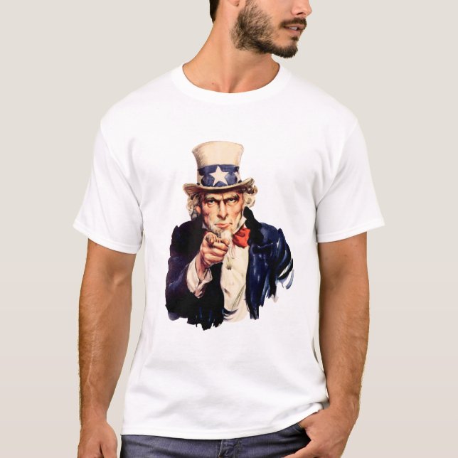Camiseta Tio Sam retro dos E.U. (Frente)