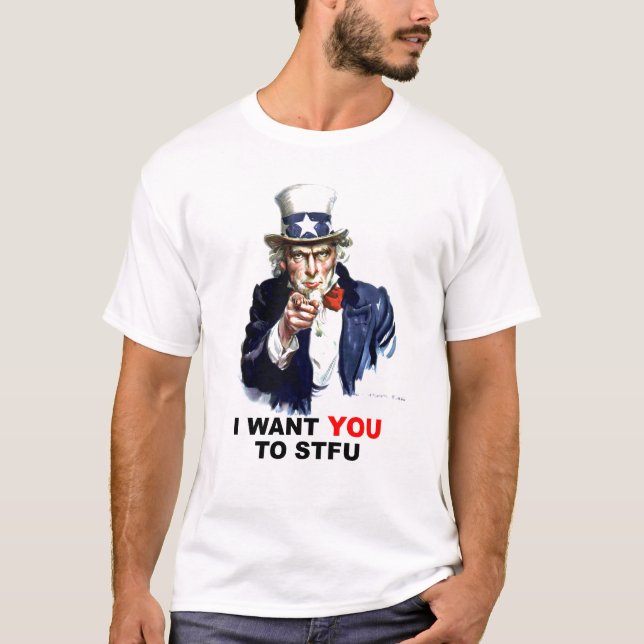 Camiseta Tio Sam - STFU (Frente)