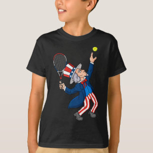 Camiseta Tio Sam Tênis 4 de Julho Patriótico Meninos Menina