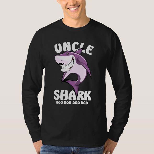 Camiseta Tio Shark Doo Mamãe Tia Pai Bebê (Frente)