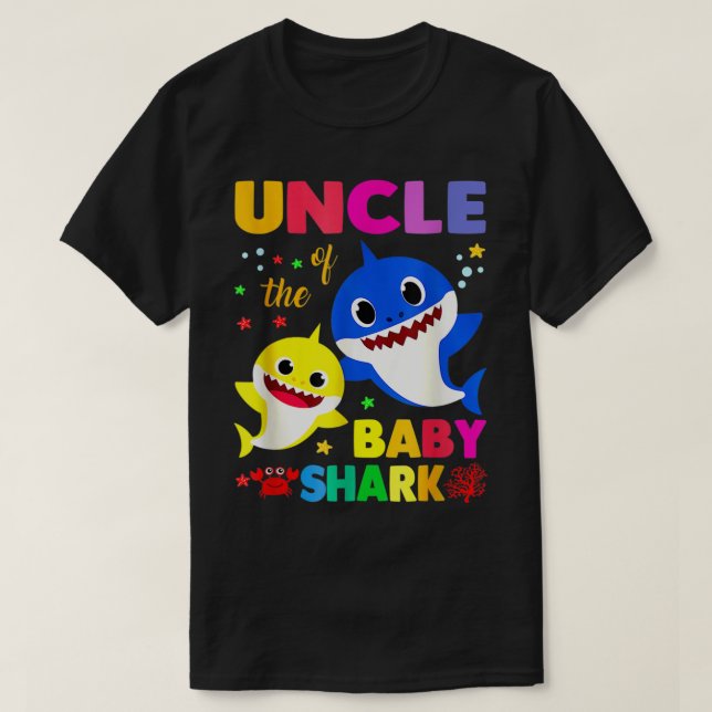 Camiseta Tio Shark Tio Shark Family Dia de as mães (Frente do Design)