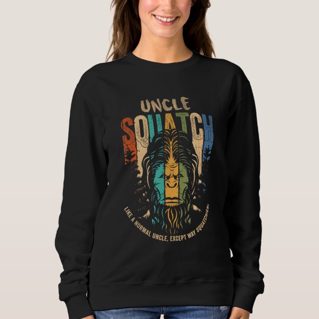 Camiseta Tio Squatch - Engraçado Sasquatch Cryptid Lo (Frente)