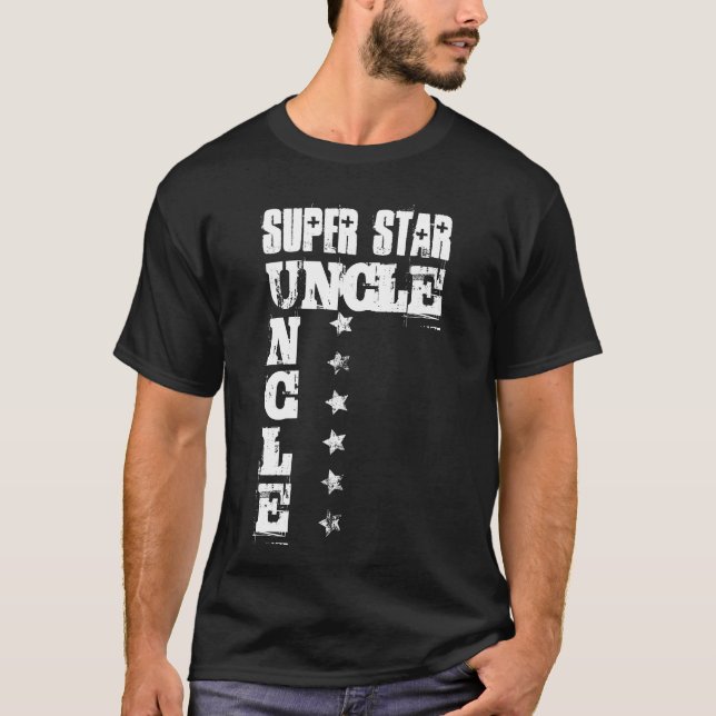 Camiseta TIO super da estrela com estrelas 7 do Grunge (Frente)