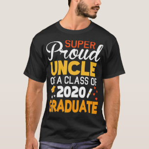 Camiseta Tio Super Orgulhoso De Uma Classe Do Formando Seni