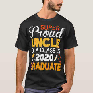 Camiseta Tio Super Orgulhoso De Uma Classe Do Formando Seni
