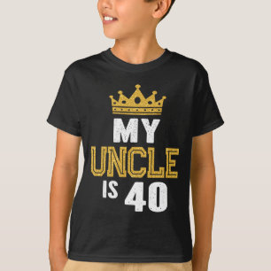 Camiseta Tio tem 40 anos ideia para os 40 anos do tio