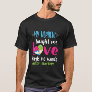Camiseta Tio Tia Meu Sobrinho Me Ensinou Que O Amor Não Pre