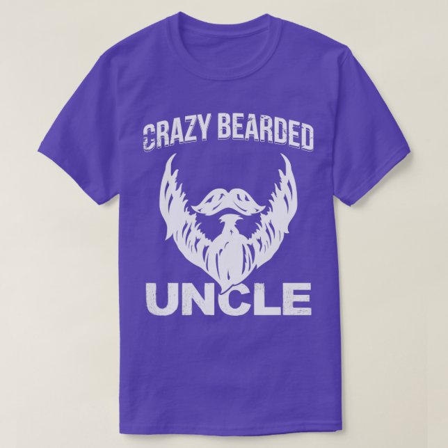 Camiseta Tio Tio Beard, doido Clássico (Frente do Design)
