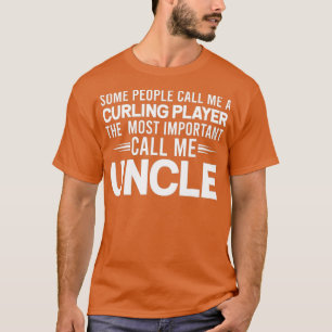 Camiseta Tio Tio Curling Jogador Tee Coach Une Engraçado
