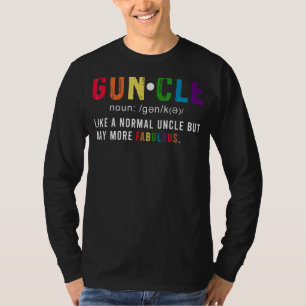 Camiseta Tio Tio Gay Fabuloso Fantástico Pais Lgbtq D