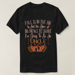 Camiseta Tio To Be Quall Pregancy Announing - outono