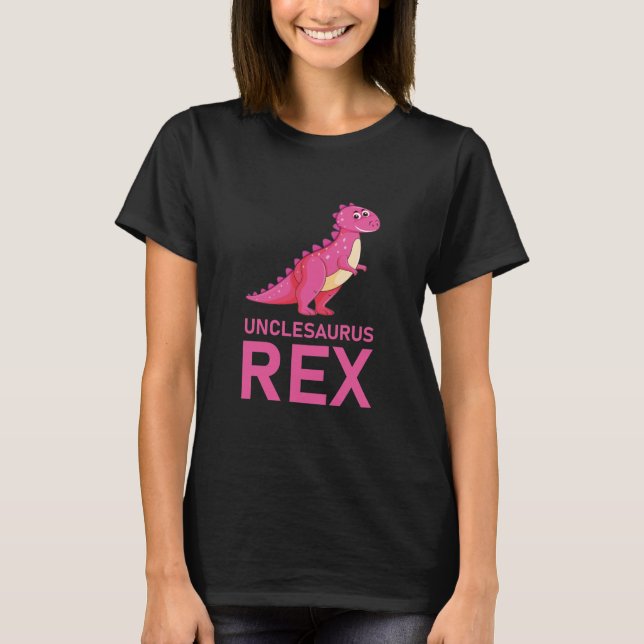 Camiseta Tio Unclesaurus T Rex Dinossauro Tio Saurus (Frente)