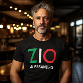 Camiseta Tio Vermelho Branco do Zio Verde Italiano
