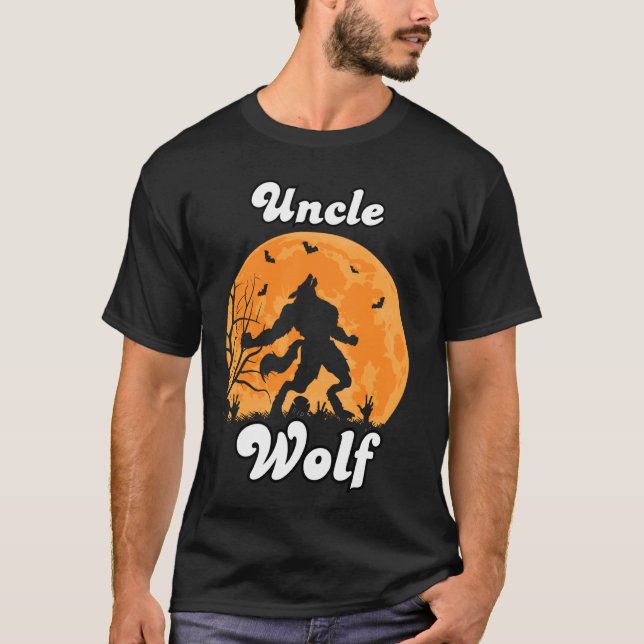 Camiseta Tio Wolf Matando a Tribo da Família Lobos Lua (Frente)
