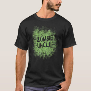 Camiseta Tio Zombie legal, preguiçoso, fantasia de hallowee
