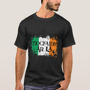 Camiseta Tiocfaidh Ar La Vintage Irlanda Bandeira Irlandesa