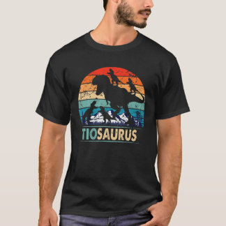 Camiseta Tiosaurus T Rex Tio Dinossaur 4 Crianças Dia de os