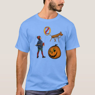 Camiseta Tip, Jack Pumpkinhead e o Sawhorse de Oz
