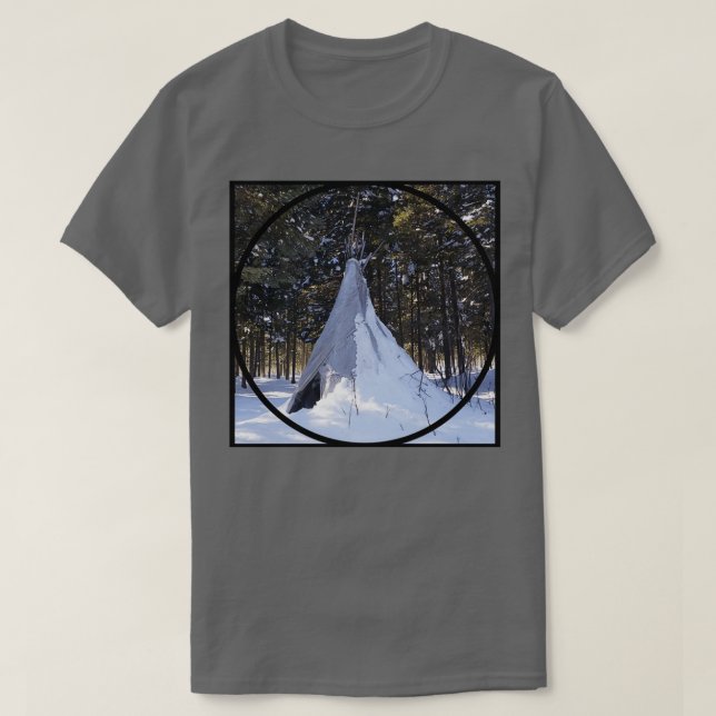 Camiseta Tipi nativo (Frente do Design)