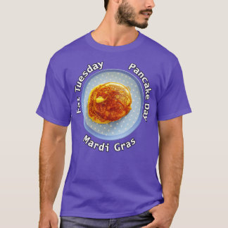 Camiseta Típica da Comida de Terça-feira, Dia do Pancake