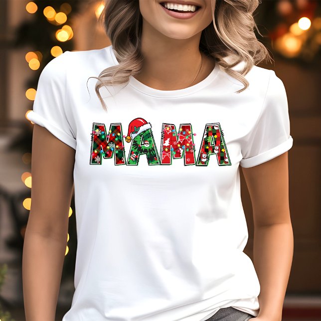 Camiseta Típica das Luzes de Natal Férias Festivas (Criador carregado)