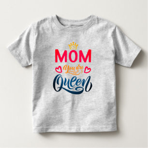 Camiseta Típica De Design De Chic Mãe Você É A Rainha