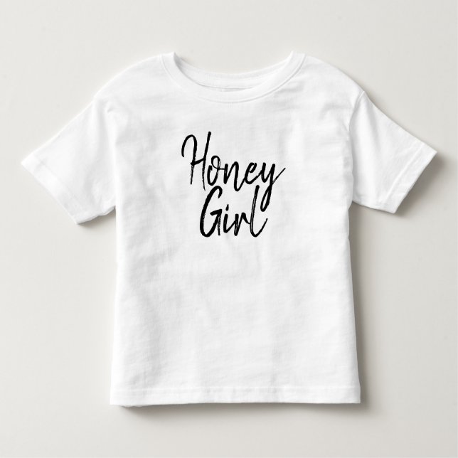 Camiseta Típica de Menina Bonita Negra e Branca (Frente)