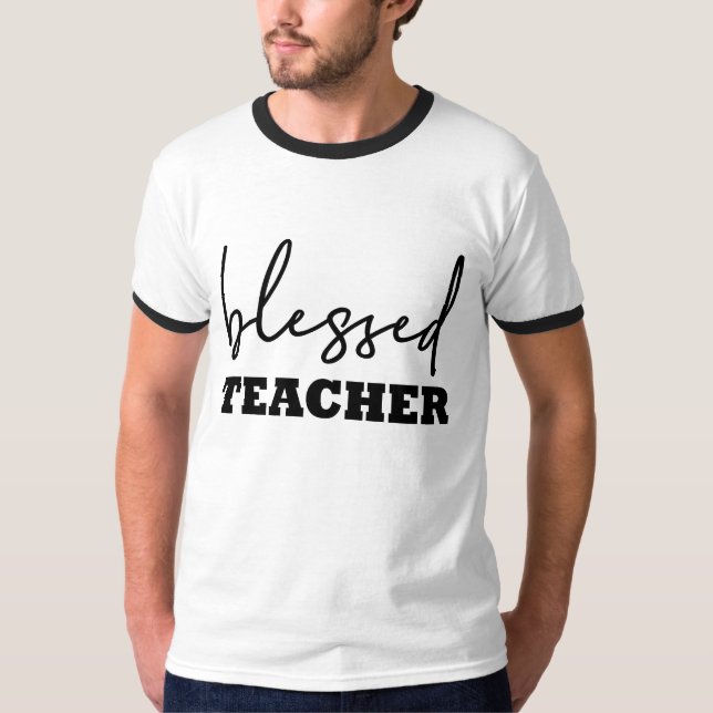 Camiseta Típica de Professores Abençoada (Frente)