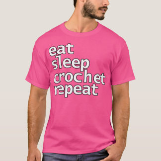 Camiseta Típica de repetição de crochet de repouso