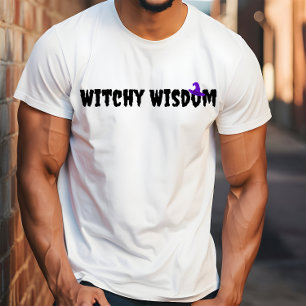 Camiseta Típica de Witchy Wisdom Halloween roxa