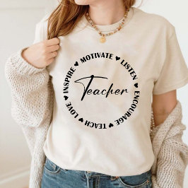 Camiseta Típica Elegante Minimalista de Apreciação de Profe