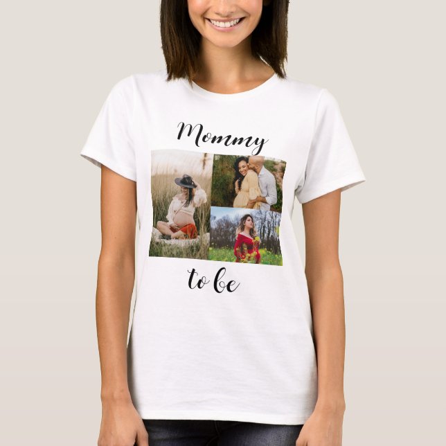 Camiseta Típica moderna Mãe para ser personalizada Colagem  (Frente)
