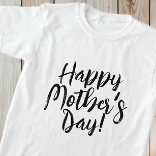 Camiseta Típica Moderna Simples de Dia de as mães Feliz