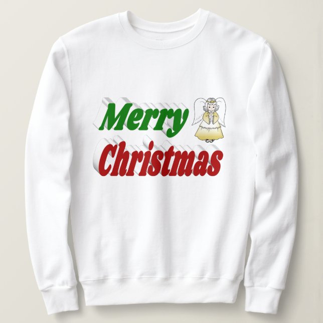 Camiseta Típica verde de Angel Red no Feliz Natal (Frente do Design)