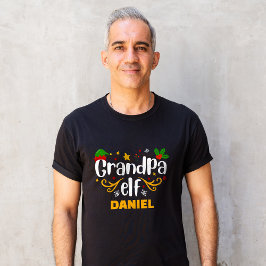 Camiseta Típica Vovô Elf Diversão Familiar Combinação