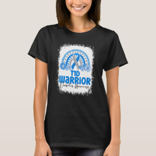 Camiseta Tipo 1 Guerreiro da Diabetes T1D Mês de Consciênci