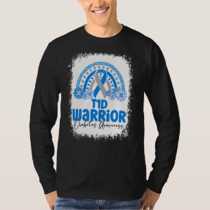 Camiseta Tipo 1 Guerreiro da Diabetes T1D Mês de Consciênci