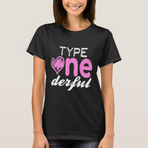 Camiseta Tipo 1 Meninas Maravilhosas Diversão T1d Diabetes 