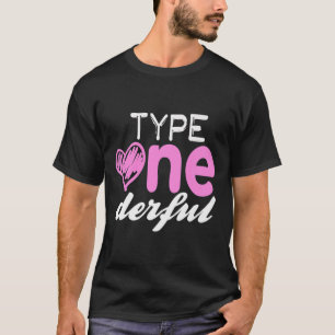 Camiseta Tipo 1 Meninas Maravilhosas Diversão T1d Diabetes